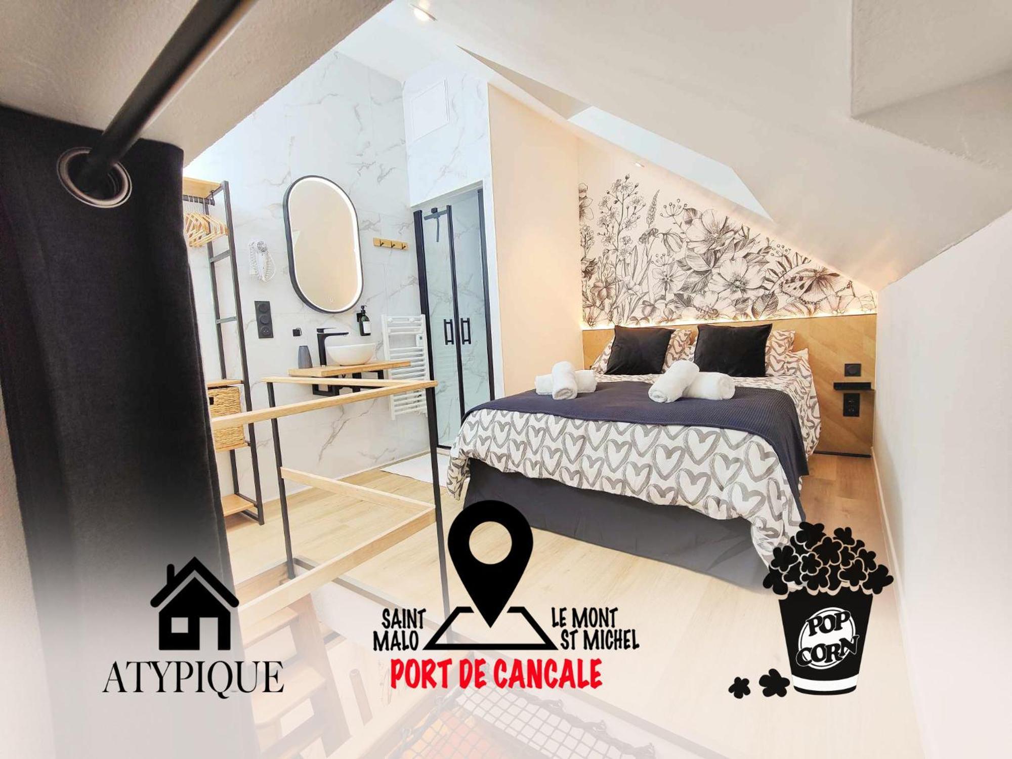 Vakantiehuis L'abri Du Port By Mrodbnb - Maison Neuve - 25m & Resto - Cine - Cheminee - Popcorn Cancale